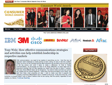 Tablet Screenshot of consumerworldawards.com